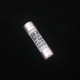 ITALWEBER CH10 - Fusibile a Cilindro 25A 500V l1 120kA 2.60W 10x38