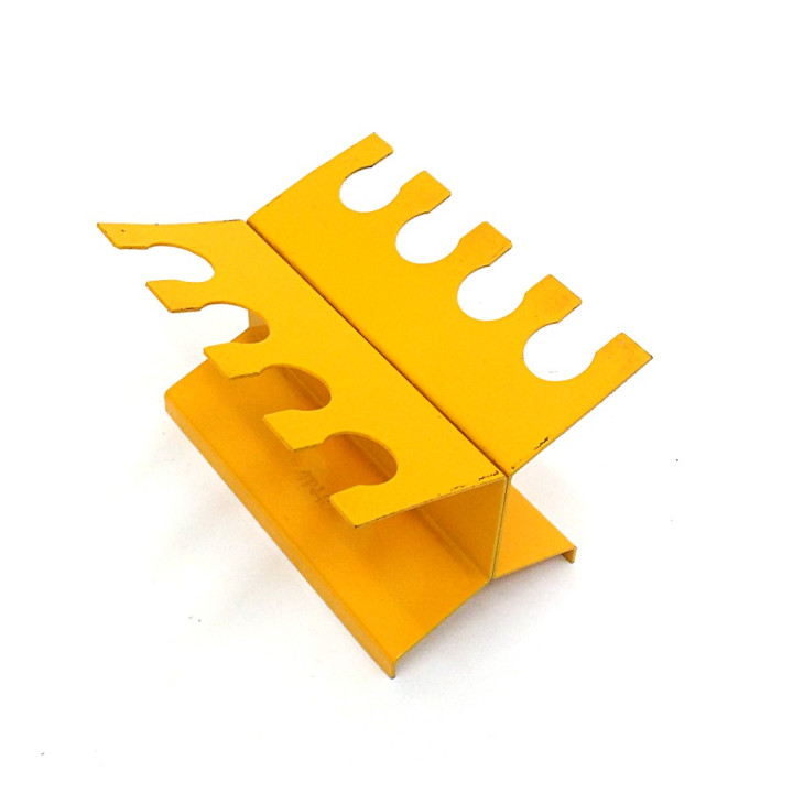 GRAPHOS -Portatimbri Lineare in Metallo - 8 Posti - Giallo