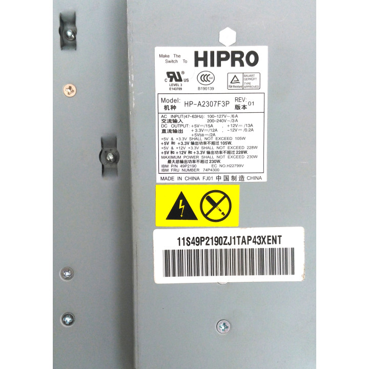 HIPRO HP-A2307F3P - Alimentatore Elettrico 230W