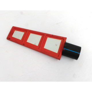 OEM - Divisore di Corsia Triangolare in Gomma con Base - H 350mm