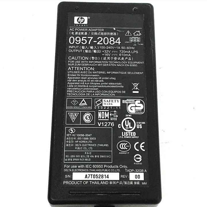 HP 0957-2084 - Alimentatore +32V 720MA LPS - +16V 610MA - Nero