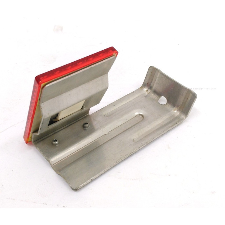 GECAR - Catadiottro con Staffa di Supporto in Alluminio L 140mm