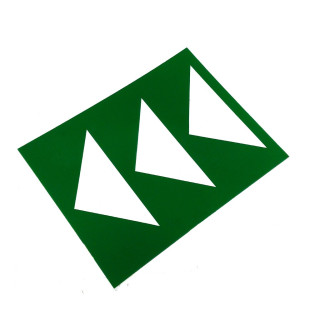 OEM - Cartello Segnalatorio in Plastica 460x360mm - Verde