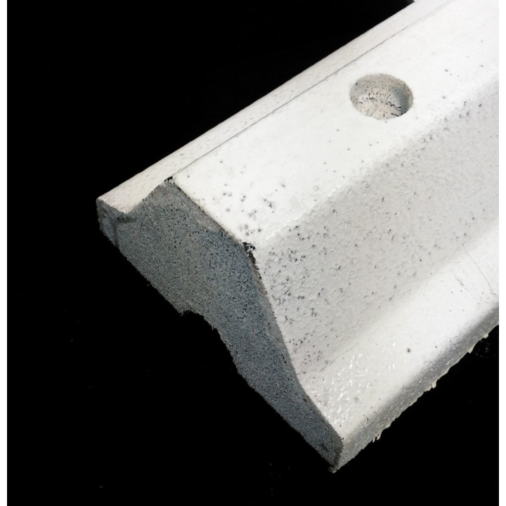 OEM - Cordolo in Gomma a Tre Fori  per Delimitazione Corsia 1000x210mm - Bianco