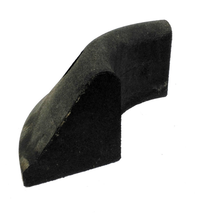 OEM - Cordolo Angolare in Gomma per Delimitazione Corsia H 130mm - Nero