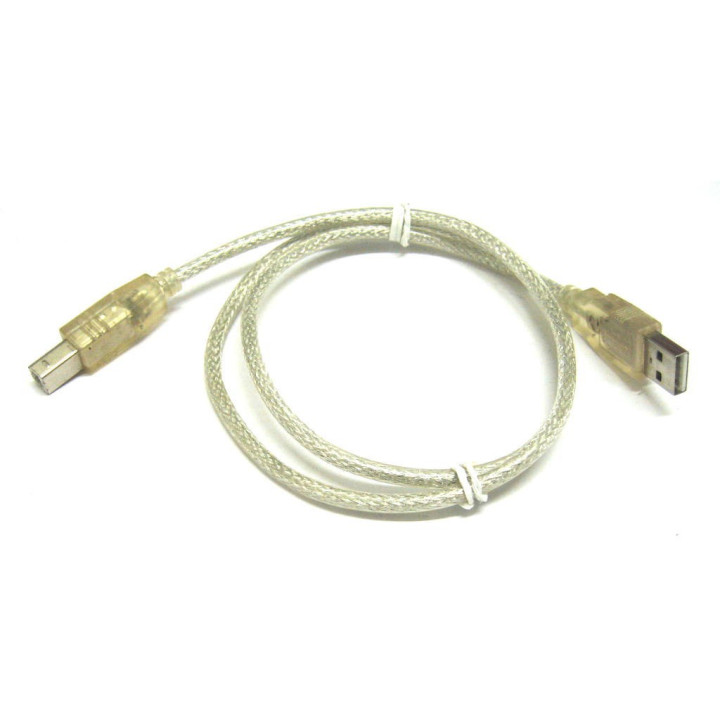 OEM - Cavo USB per Collegamento Dispositivi Informatici al Computer - Lunghezza Cm. 70 - Trasparente