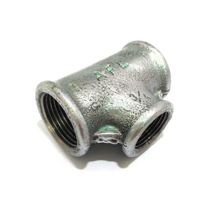 Raccordo Idraulico Femmina in Ghisa a T 2x1" 1x3/4" - AFL
