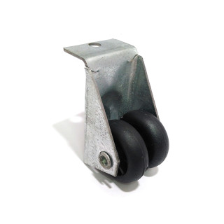 CNC 3D - Ruota Doppia in Plastica con Supporto Girevole