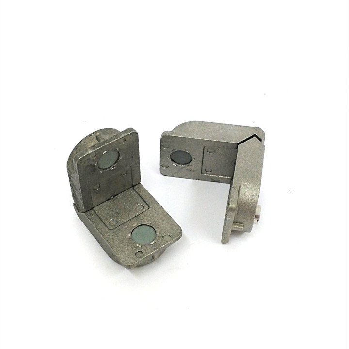 2 x Staffa di Supporto a L in Alluminio - 53x53mm - Grigio