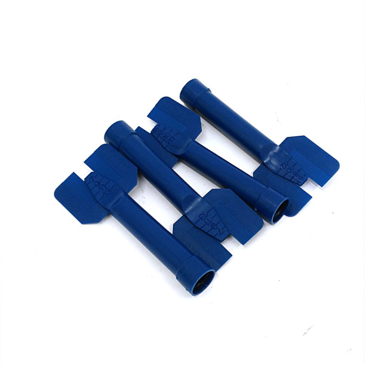 BERNER - 4 x Beccuccio per Pistola Silicone - Blu