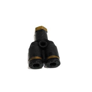 Raccordo a Y Femmina per Tubi Pneumatici 4mm