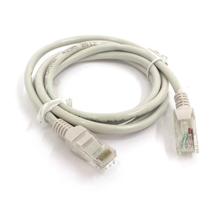 OEM - Cavo di Rete Ethernet Categoria 5 - Tipo 24AWG - Lunghezza Mt. 1.20 - Grigio Chiaro