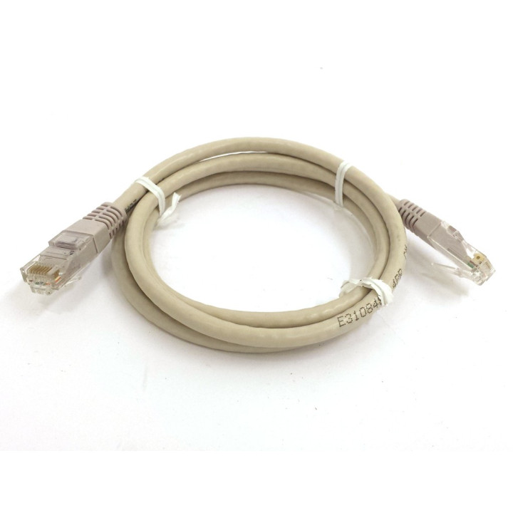 OEM - Cavo di Rete Ethernet Categoria 6 - Tipo 26AWG - Lunghezza Mt. 1 - Grigio Chiaro