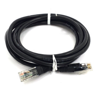 OEM - Cavo di Rete Ethernet Categoria 6 - Tipo 24AWG/4PRS - Lunghezza Mt. 2 - Nero