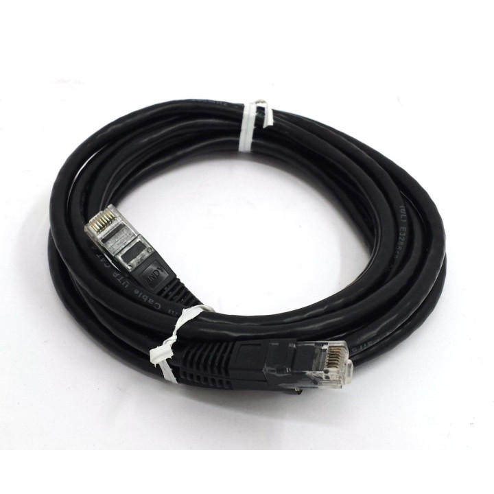 OEM - Cavo di Rete Ethernet Categoria 6 - Tipo 24AWG - Lunghezza Mt. 3 - Nero