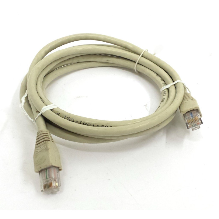 OEM - Cavo di Rete Ethernet Categoria 6 - Tipo 4X2X24/7AWG - Lunghezza Mt. 2 - Grigio Chiaro