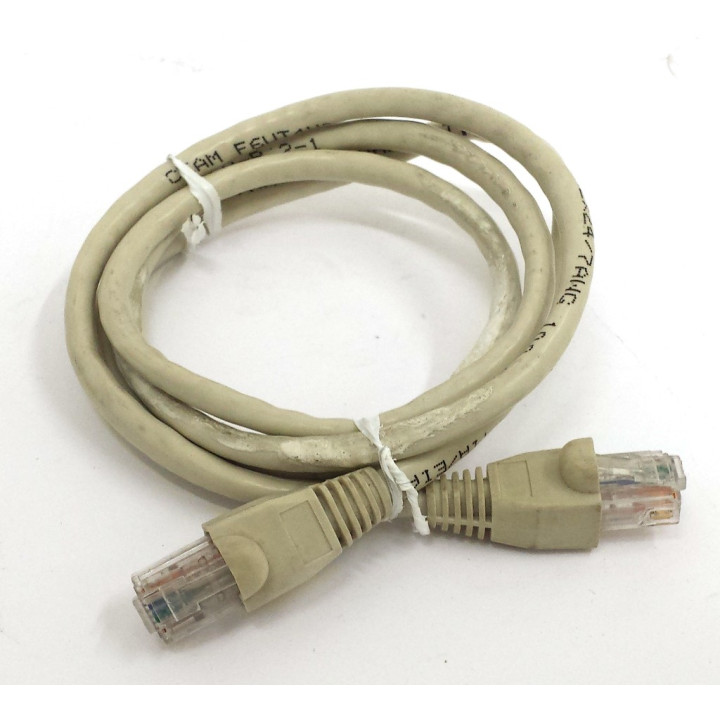 OEM - Cavo di Rete Ethernet Categoria 6 - Tipo 4X2X24/7AWG - Lunghezza Mt. 1 - Grigio Chiaro