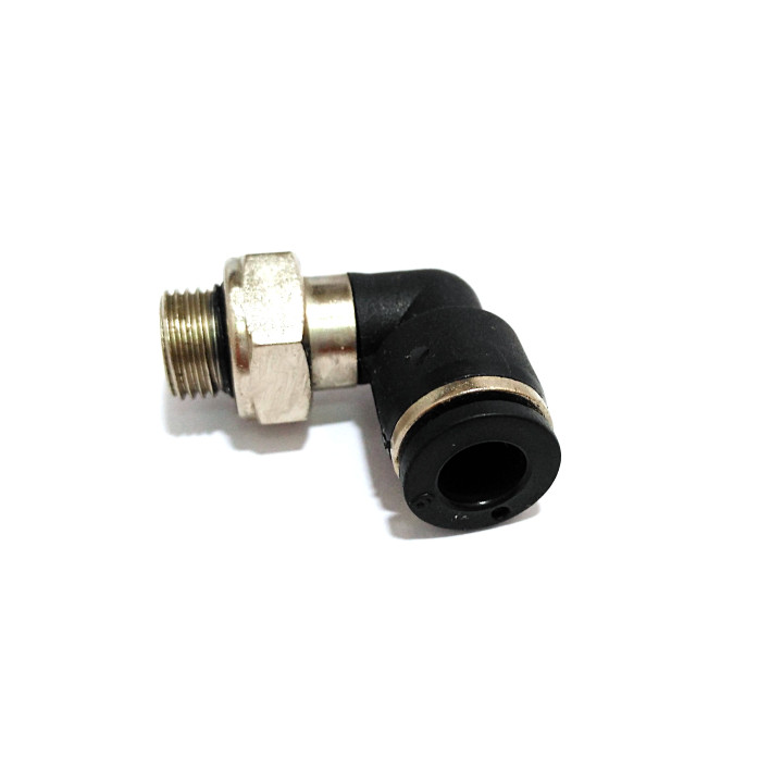 5x Raccordo Pneumatico a L Girevole 1/4" Maschio per Tubi Pneumatici 6mm