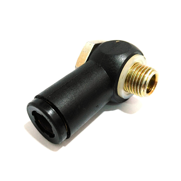 4x Raccordo Pneumatico Filettato Maschio 3/8" per Tubo 10mm