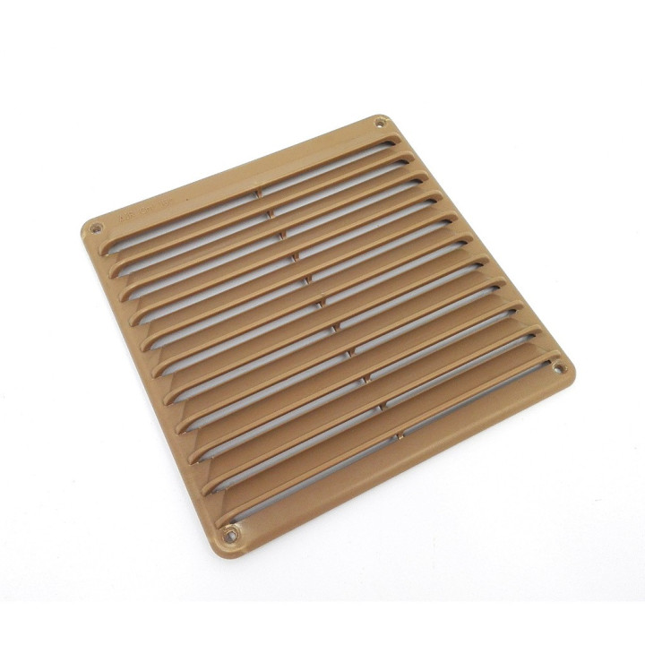 Griglia di Ventilazione in Plastica - 19x19cm - Marrone
