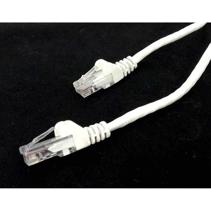 OEM - Cavo di Rete Ethernet Categoria 5/E - Tipo 24AWGX4P - Lunghezza Mt. 5 - Bianco
