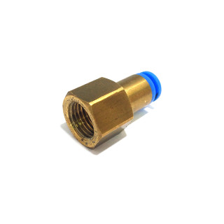 SMC - Raccordo Pneumatico Diritto Femmina 1/4" per Tubo 6mm