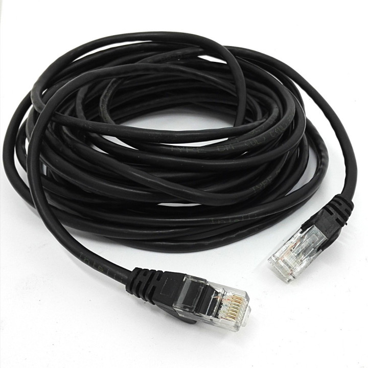 OEM - Cavo di Rete Ethernet Categoria 5/E - Lunghezza Mt. 2 - Nero