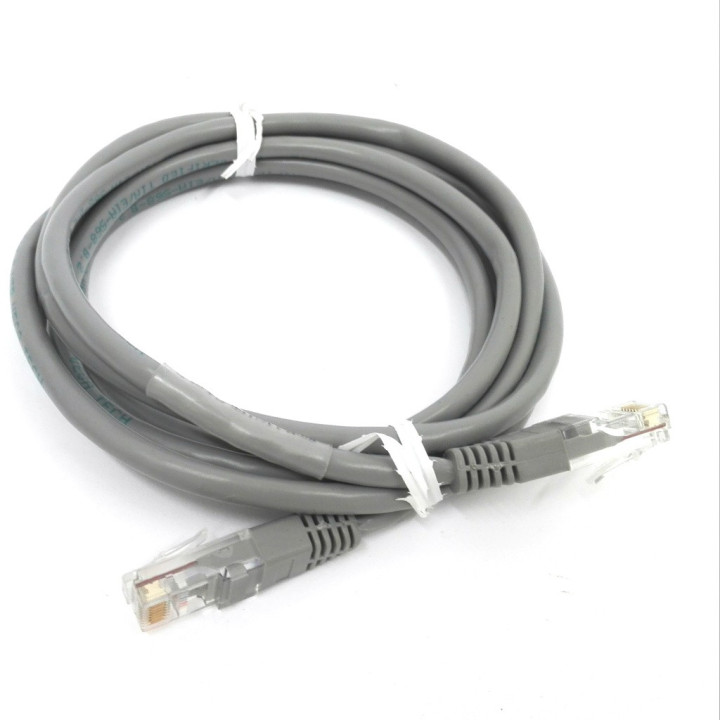 Cavo di Rete Ethernet Cat 5 UTP - 2Mt - Grigio