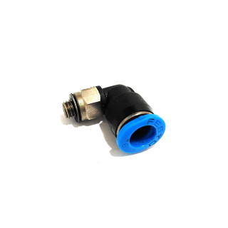 2x Raccordo Pneumatico Gomito 90° Girevole Maschio per Tubo 6mm