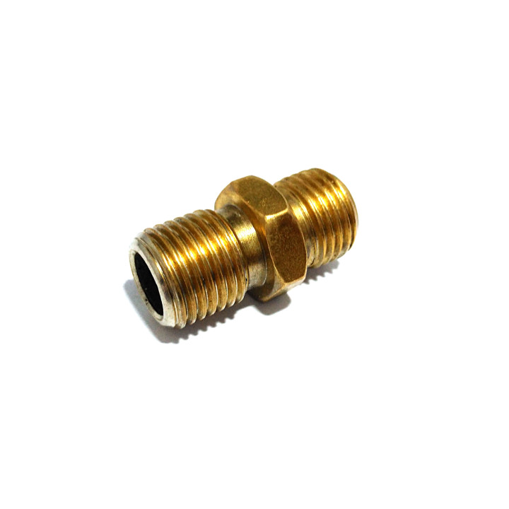 Raccordo Diritto Filettato Maschio in Ottone 1/4"