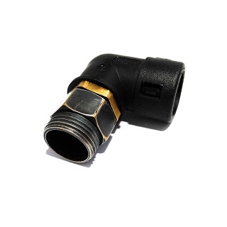 PMAFIX PMA-2 - Raccordo Portacavi  Filettato Maschio 3/8" Gomito a 90°