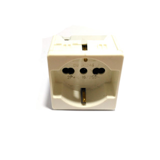 GEWISS GW20246 - Presa System Schuko 2P+T 16A 250V - Bianco