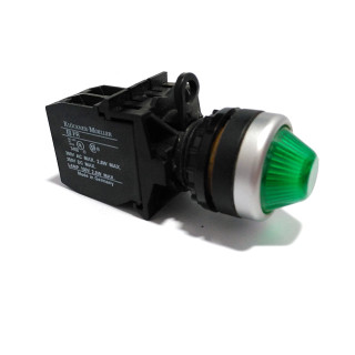 KLOCKNER-MOELLER EFR - Blocco Contatto con Testa Luminosa Verde 250V