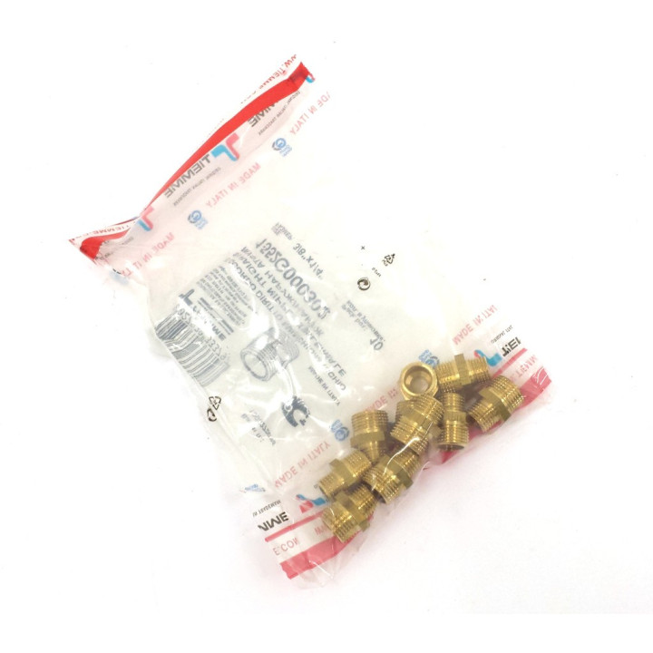 TIEMME - 10x Raccordo Dritto Maschio 3/8 - 1/4
