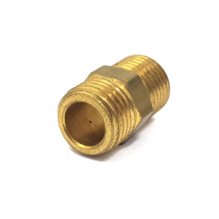 COBRE - 10x Raccordo a Nipples in Ottone 1/4x1/4