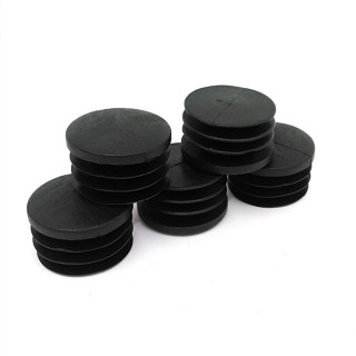 GAMM 7321025 - 5 x Inserto/Puntale Tondo in Politene PN40 - Nero