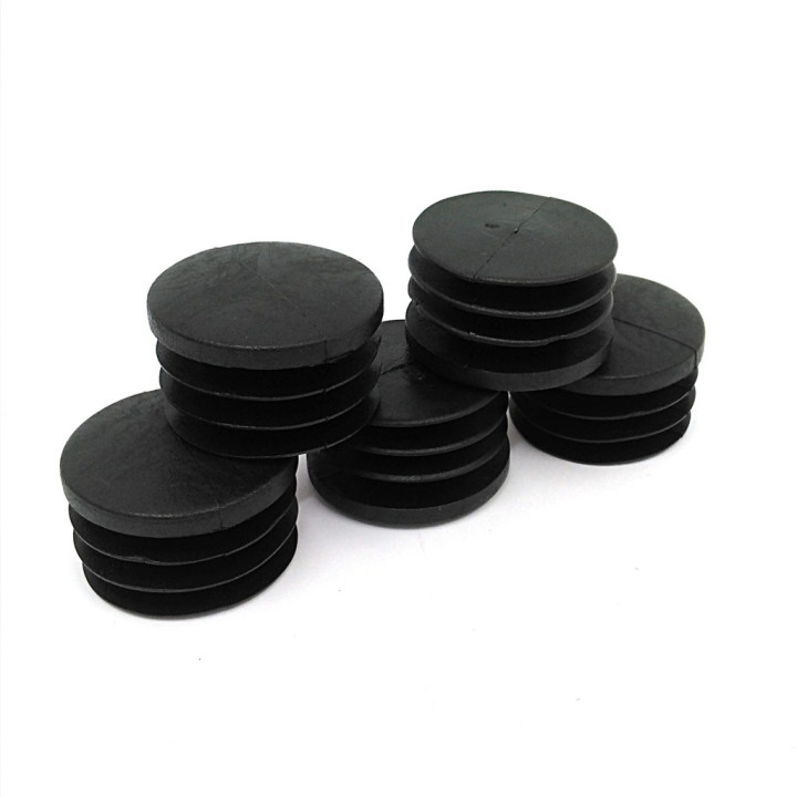 GAMM 7321025 - 5 x Inserto/Puntale Tondo in Politene PN40 - Nero