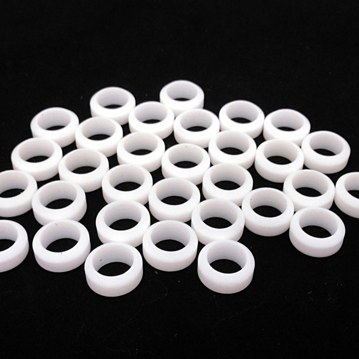 TIEMME MO009117/10 - 30 x Ogiva in P.T.F.E-/Teflon - 10x3/8" - Bianco