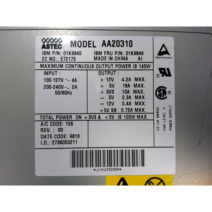 ASTEC AA20310 - Alimentazione Elettrica 145W