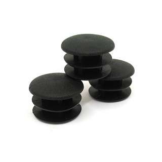 GAMM 7321057 - 10 x Inserto/Puntale Tondo in Politene CP20 - Nero