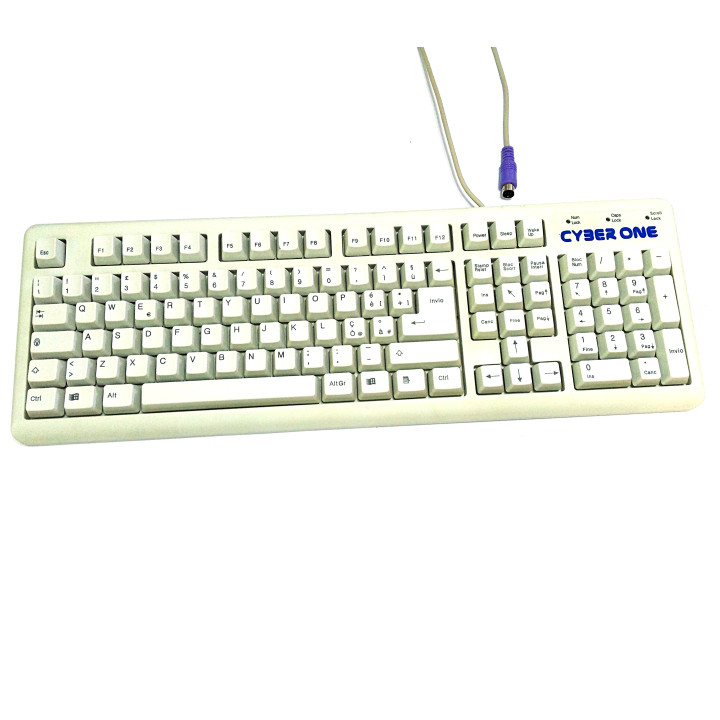 FCC K80100 - Tastiera Bianco PS/2 Standard per PC