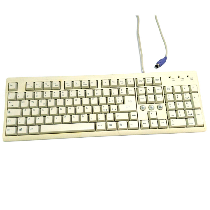 FCC KB-2001 - Tastiera Bianco PS/2 Standard per PC