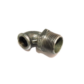 Raccordo M/F in Ghisa a Gomito 90° 1/2"