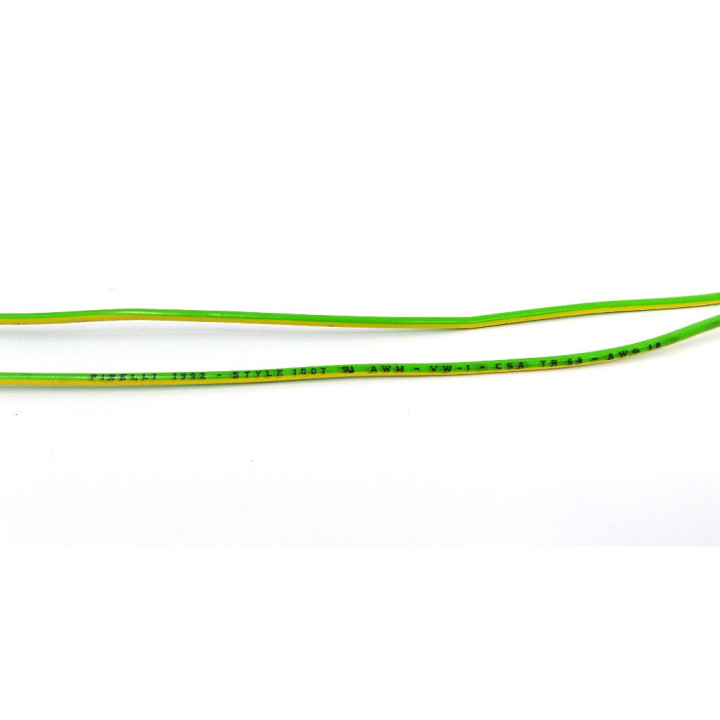 FILOTEX E-54342/1 - Bobina Cavo Verde/Giallo 0.381mm Style 1007 CSA TR 64 300V  - 8235 Mt