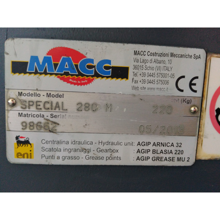 MACC SPECIAL 280M - Segatrice a Nastro per Metalli