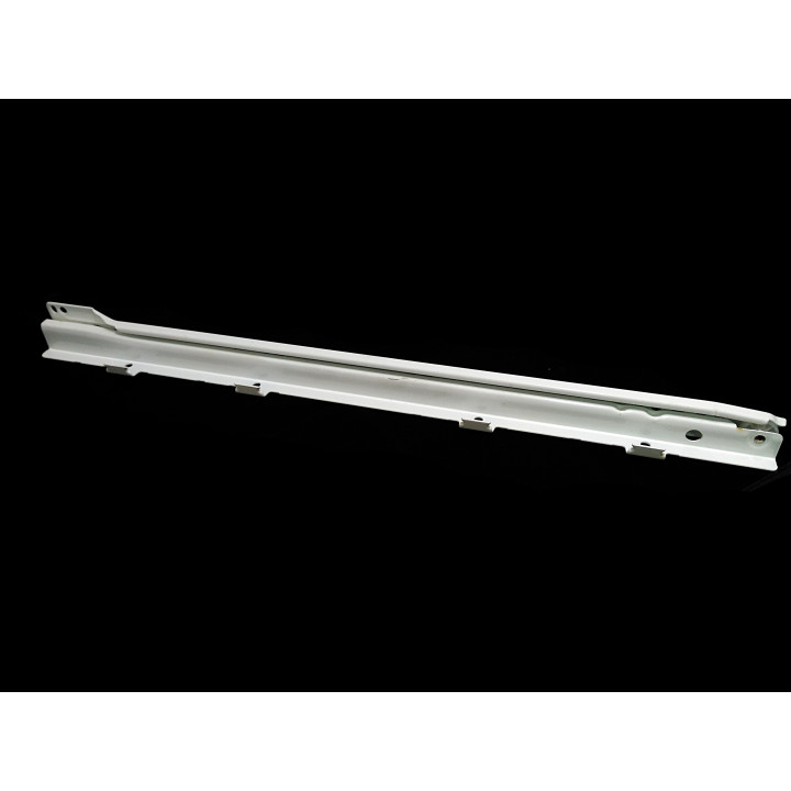 Guida per Cassetto Sinistra 450 mm con Aleta Bianca 2 Pezzi