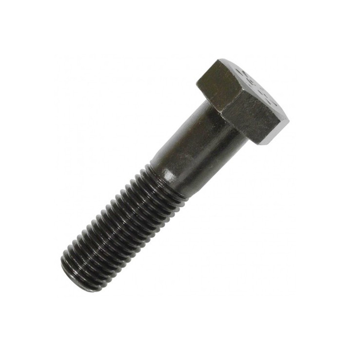 10 x Vite Testa Esagonale con Gambo Parzialmente Filettato M8x40mm -Brunita/Zincata