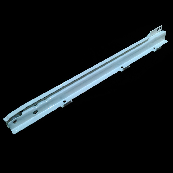 Guida per Cassetto a Destra 350 mm con Aleta Bianca 2 Pezzi