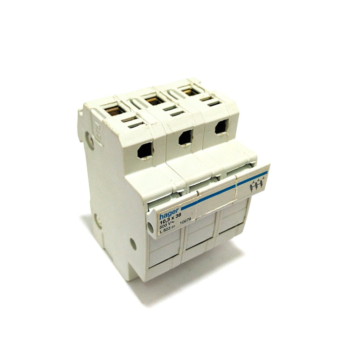 HAGER L503 - Portafusibile 3-Poli 10.3x38mm 500V