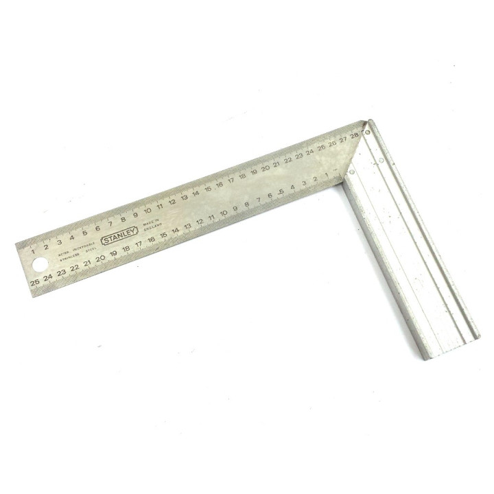 STANLEY - Righello Squadra Metrica 90° in Acciaio Inox 250mm